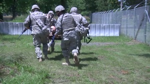 Soldiers from the 547th Transportation Company / DC ARNG Participate in a Combat Lifesaver (CLS) Obstacle Course