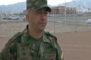 The Colombian Sergeant Major of the Army visit Ft. Bliss