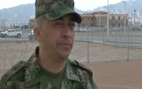 The Colombian Sergeant Major of the Army visit Ft. Bliss