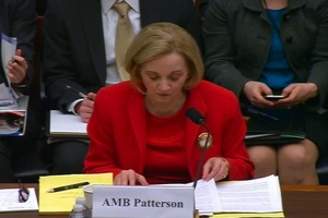 Assistant Secretary for Near Eastern Affairs Anne Patterson speaks on