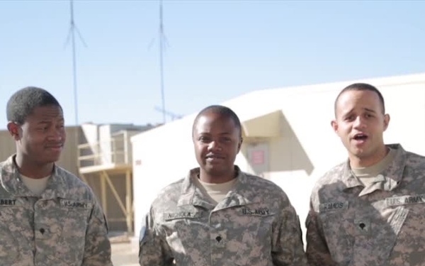 Valentine's Day shoutouts to across the country from Camp Buehring, Kuwait