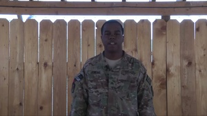 Sgt. Dejon Jenkins' Message Home