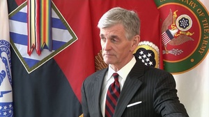 Secretary of the Army The Honorable John M. McHugh conducts media interview at Fort Stewart, Ga Part 1