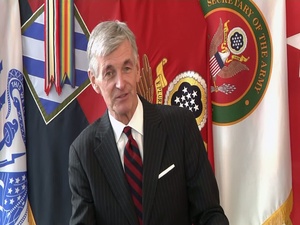 Secretary of the Army The Honorable John M. McHugh conducts media interview at Fort Stewart, Ga. - Part 2