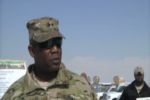First Team Commander Visits Bagram Airfield, B-Roll