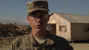 Shout out from SGT Sakelakos at Bagram Air Field