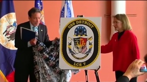 USS Detroit Ship's Crest Unveiled