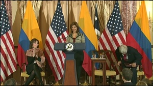 Secretary Kerry and Colombian Foreign Minister Maria Holguin deliver remarks and open the fourth annual U.S.-Colombia High-Level Partnership Dialogue, at the Department of State