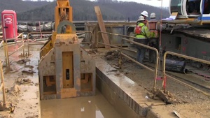 Center Hill Dam Rehabilitation Continues with Barrier Wall Installation