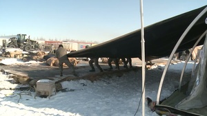 Hotel Alaska Transient Tent Tear Down