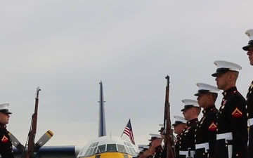 Silent Drill Platoon &amp; Blue Angels &quot;Fat Albert&quot;