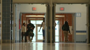 Military High School Students at School, B-Roll