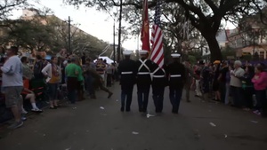 Marine Forces Reserve Marines participate in Mardi Gras