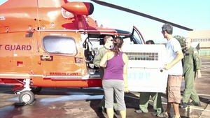U.S. Coast Guard transports Hawaiian monk seal