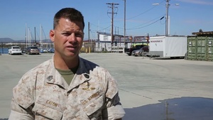 Recon Marines conduct first time launch off USS Freedom (Interview Eaton)