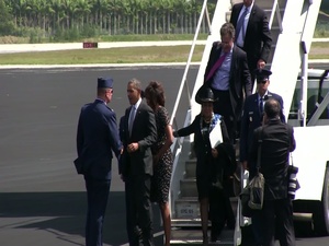 President Obama Arrives at Homestead Air Reserve Base