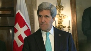 Secretary of State John Kerry Meets With Miroslav Lajcak
