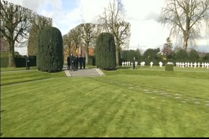 President Obama Visits Flanders Field Cemetery in Belgium