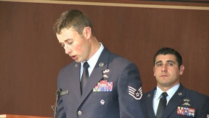 B-Roll: Oregon Airmen awarded Silver and Bronze Stars.