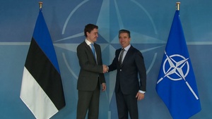 Visit to NATO by the Prime Minister of Estonia