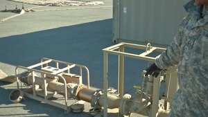 A-Roll - Army Reserve soldiers operate an Inland Petroleum Distribution System (IPDS).