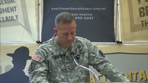 SAPRO Director MG Snow Addresses Military Sexual Assault