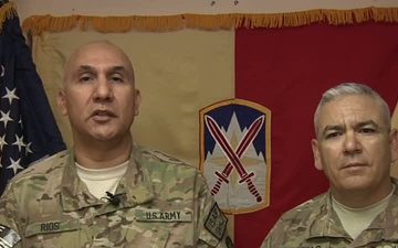 10th Sustainment Brigade Command Group Thanks Volunteers