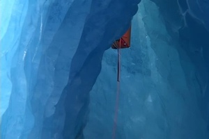 B-Roll Glacier Victim Search and Rescue Exercise