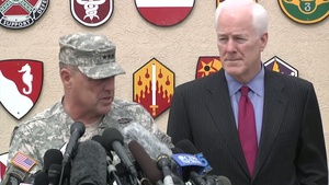 April 3 Press Conference Conducted by LTG Milley and Sen. Cornyn