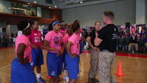 Images: Marines Mentor at Women's Basketball National Convention