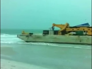 Coast Guard Responds to Barge Grounding near Anna Maria Island, Fla.