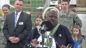 Girl Scouts Donate Treats to Troops