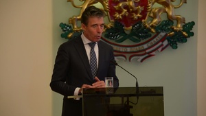 NATO Secretary General Gives Speech During Visit to Bulgaria