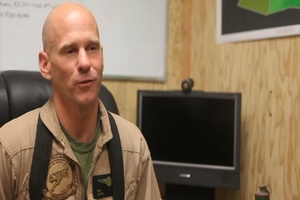 Interview of Lt. Col. Timothy Sheyda, HMH-466 CO, for 2014 Leadman Triathlon-Afghanistan