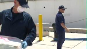 Coast Guard Cutter Legare offloads approximately $110 million of cocaine