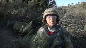 Cadet Ramirez wishes the Army Reserve a Happy Birthday