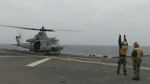Navy and Marine Corps Rotary Aircraft Support SAR Efforts Around Sunken Ferry Sewol Site