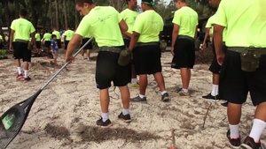 Hawaii National Guard Environmental Office hosts Earth Day beach Cleanup.