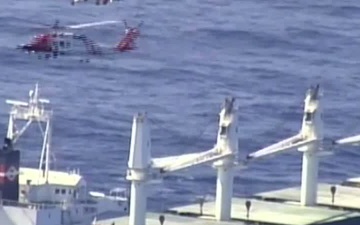 Coast Guard Medevacs Three Injured Crewmen from Copacabana South of Kodiak, Alaska