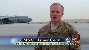 Around the Air Force: CMSAF Cody Visit