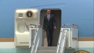 President Obama at Korean War Memorial