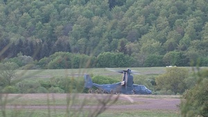 Osprey CV-22B Drop U.S. Soldiers on a Landing Zone