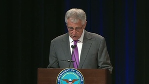Hagel Signs 2014 Human Goals Charter