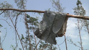 B-Roll of Mississippi Army National Guard soldiers conducting search and rescue mission after the tornado in Louisville, Miss.