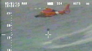 Coast Guard Helicopter Crew Rescues Navy T-34C Pilots