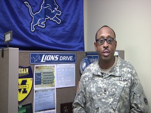Sgt. First Class Curtis Steele Discusses NFL Draft with Mike Mayock from the NFL Network