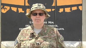 Air Force Capt. Rachelle Dixon Mother's Day message