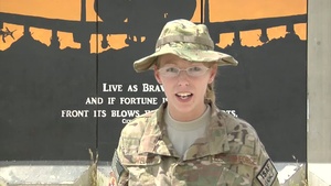 Staff Sgt. April Welch Mother's Day message