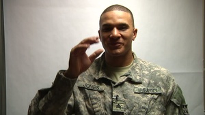 Sgt. Jones Signing Mother's Day Shout Out