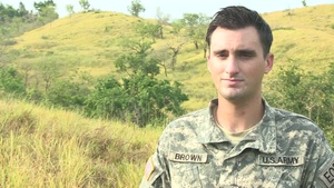 Balikatan 2014 U.S Army Spc. Gregory Brown Interview
